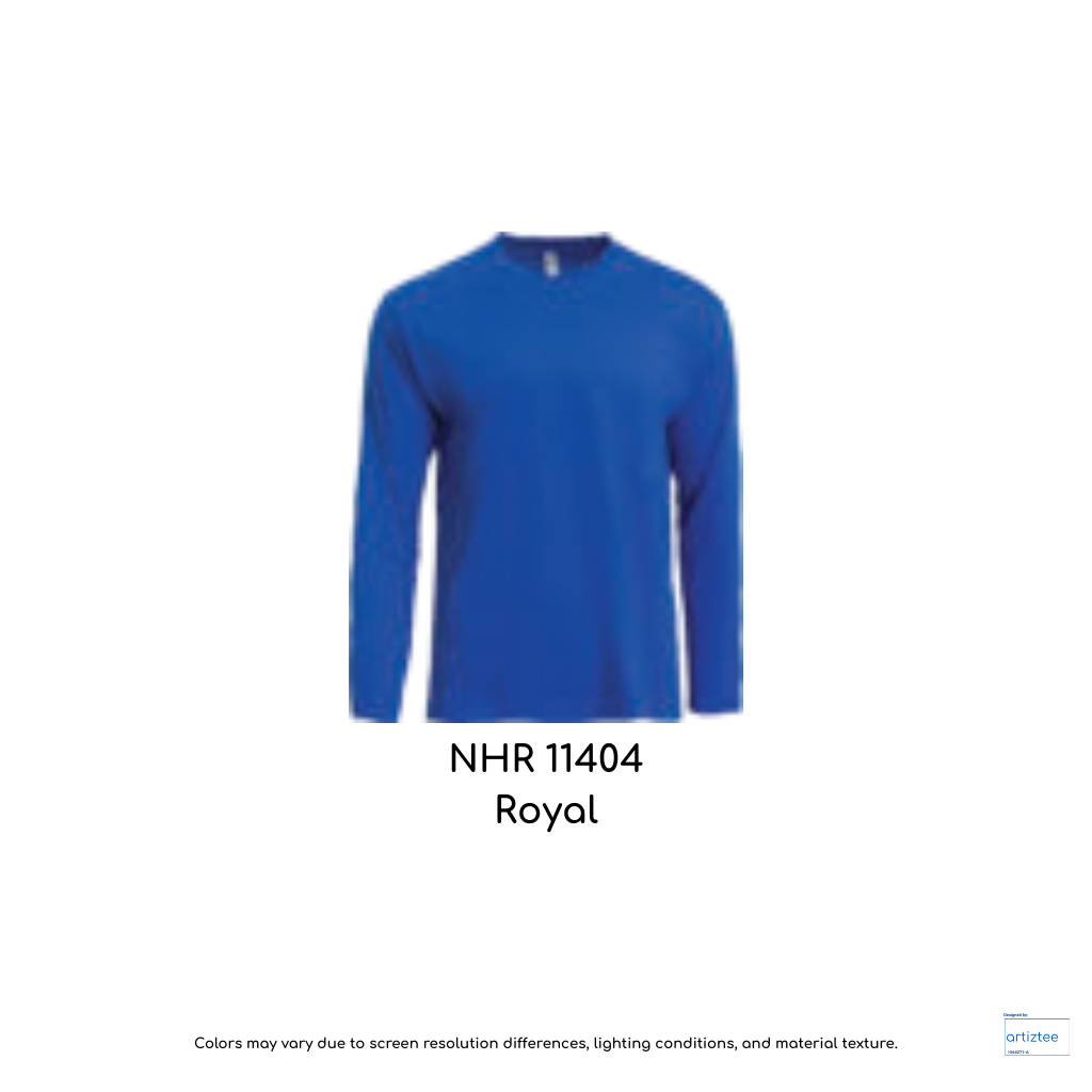 T-Shirt Long Sleeve Unisex 160gsm Royal NHR11404
