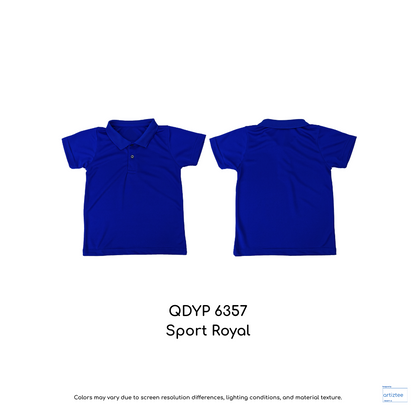 Kid Polo Shirt Quick Dry - Unisex | Sport Royal | QDYP6357 | Artiztee