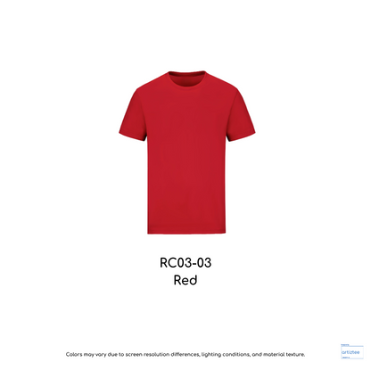 T-Shirt Combed Cotton Unisex - 190gsm | Red | RC03-03 | Artiztee