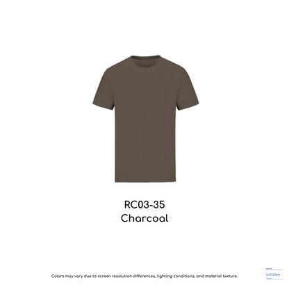 T-Shirt Combed Cotton Unisex - 190gsm | Charcoal | RC03-35 | Artiztee