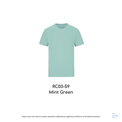 T-Shirt Combed Cotton Unisex - 190gsm | Mint Green | RC03-59 | Artiztee