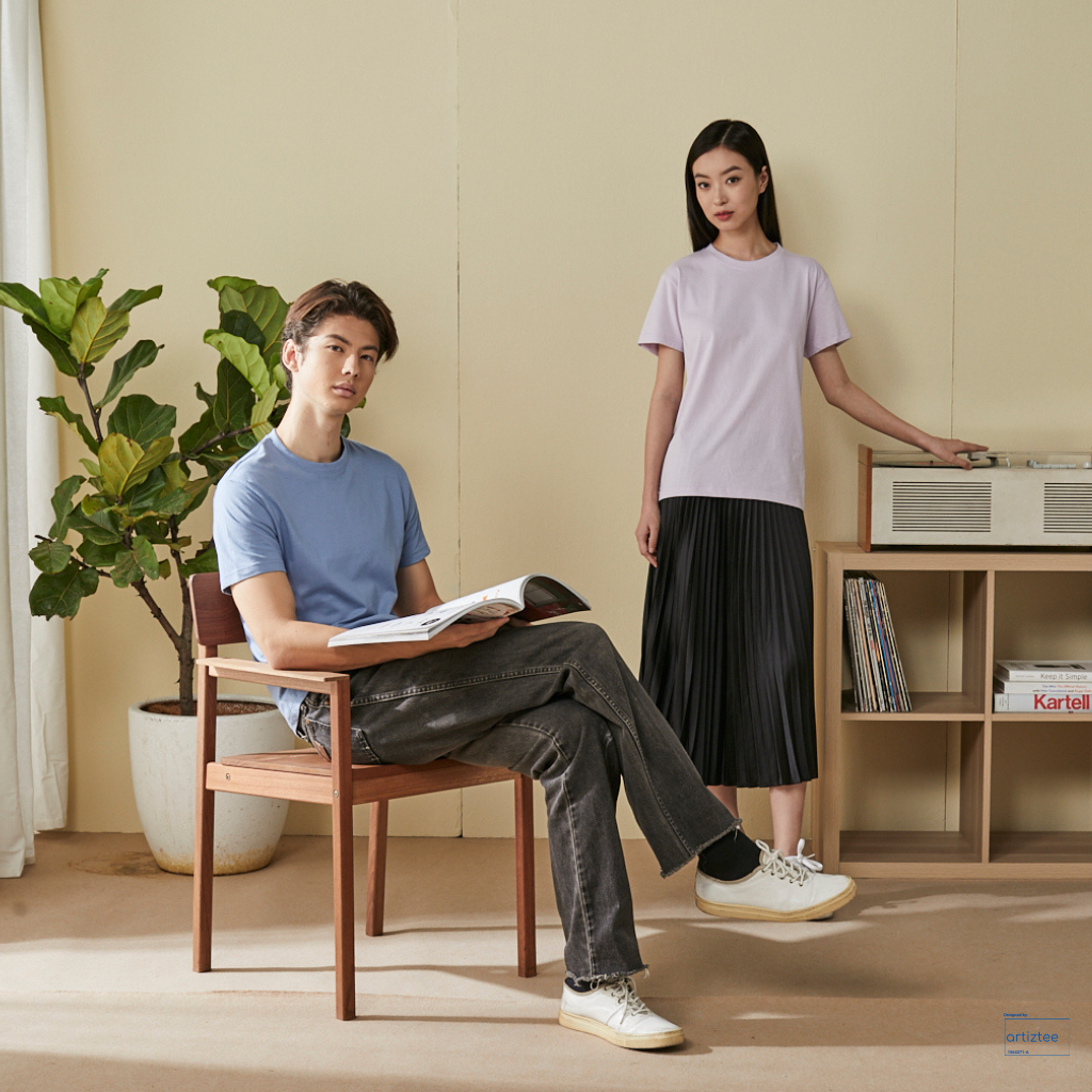 T-Shirt Combed Cotton Unisex - 190gsm | RC03 | Model | Artiztee