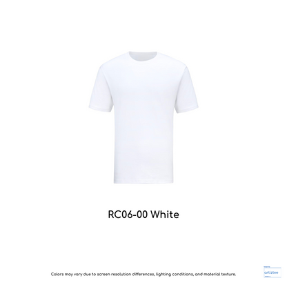 T-Shirt - Superb Cotton RC06-00 White | Unisex 220gsm | Artiztee