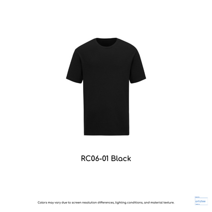 T-Shirt - Superb Cotton RC06-01 Black | Unisex 220gsm | Artiztee