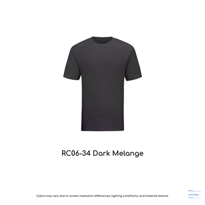 T-Shirt - Superb Cotton RC06-34 Dark Melange | Unisex 220gsm | Artiztee
