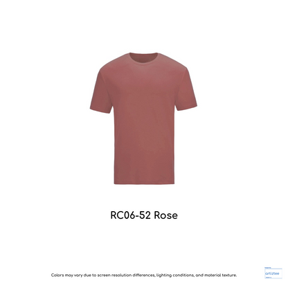 T-Shirt - Superb Cotton RC06-52 Rose | Unisex 220gsm | Artiztee