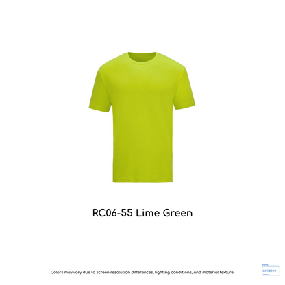 T-Shirt - Superb Cotton RC06-55 Lime Green | Unisex 220gsm | Artiztee