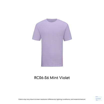 T-Shirt - Superb Cotton RC06-56 Mint Violet | Unisex 220gsm | Artiztee