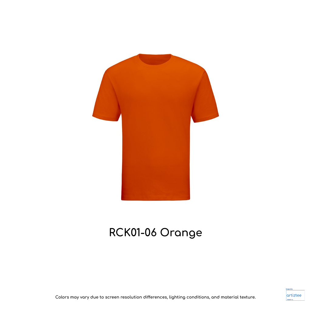 Kid T-Shirt - Combed Cotton RCK01-06 Orange | Unisex 160gsm | Artiztee