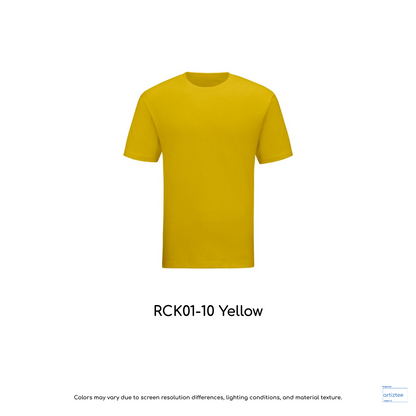 Kid T-Shirt - Combed Cotton RCK01-08 Light Yellow | Unisex 160gsm | Artiztee