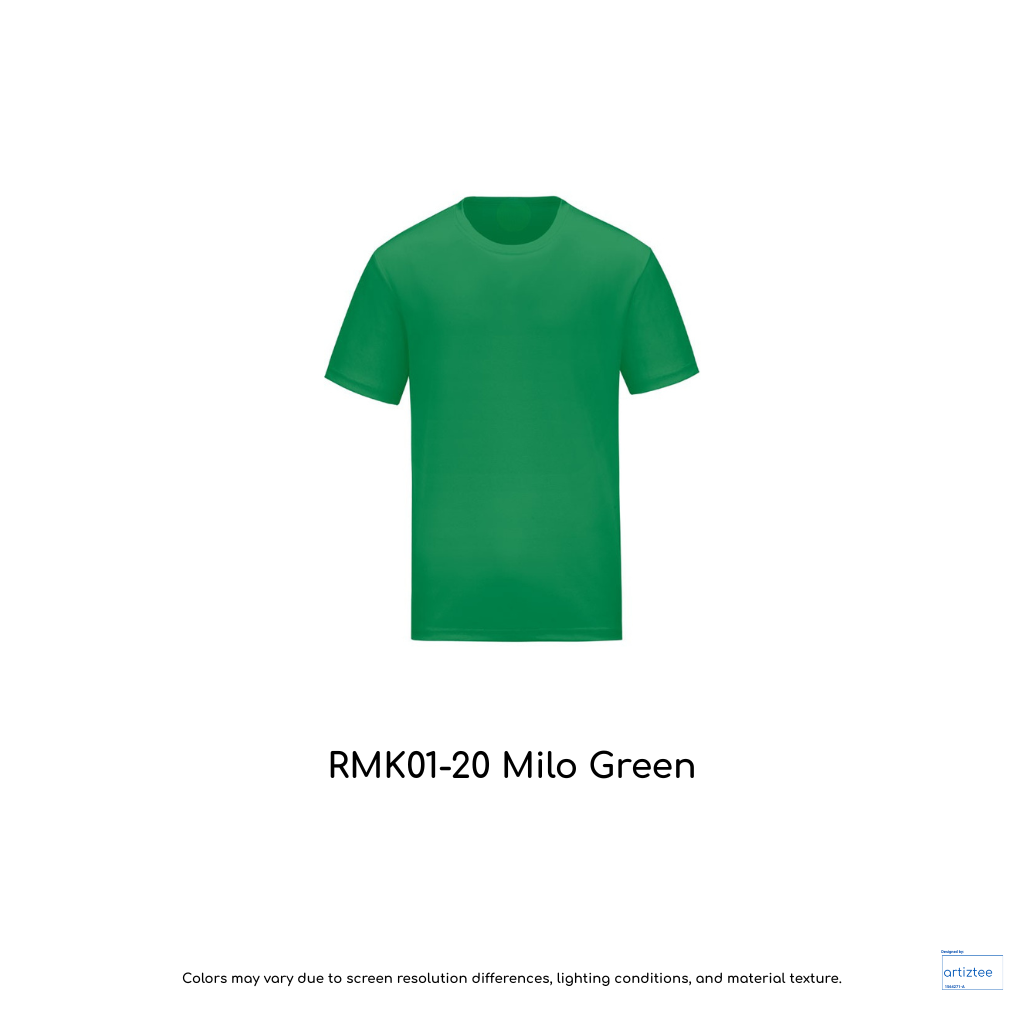 Kid T-Shirt - Microfiber RMK01-20 Milo Green | Unisex 160gsm | Artiztee