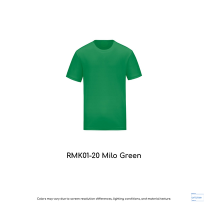 Kid T-Shirt - Microfiber RMK01-20 Milo Green | Unisex 160gsm | Artiztee