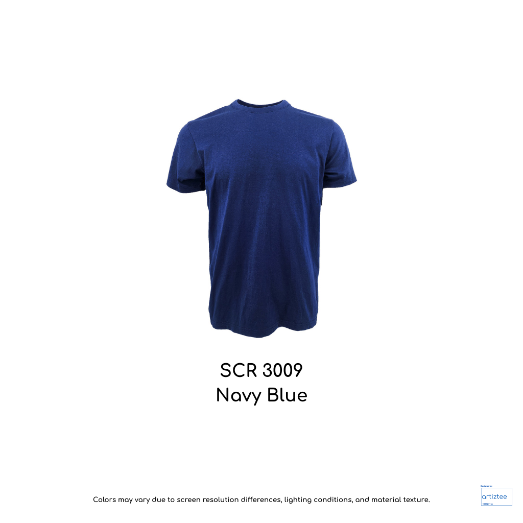 T-Shirt Siro Cotton Unisex - 210gsm | Navy Blue | SCR3009 | Artiztee