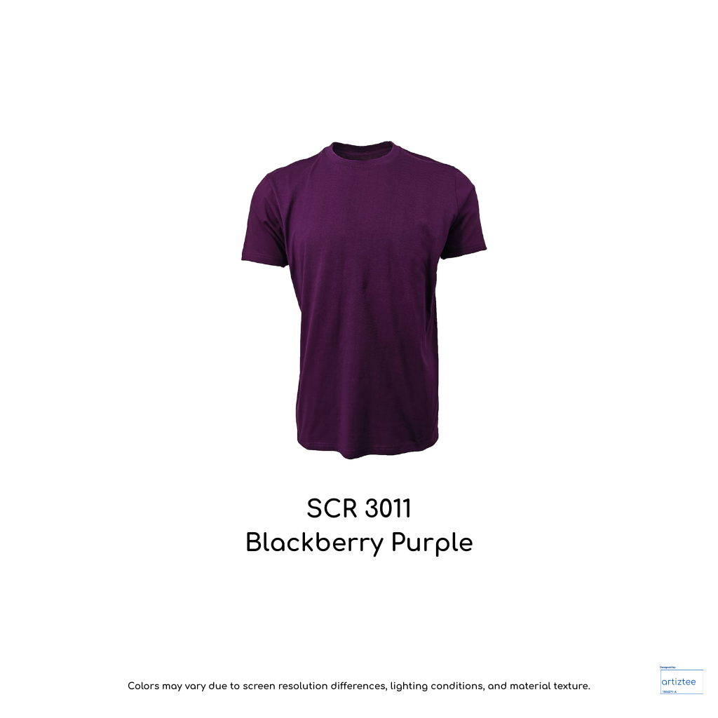 T-Shirt Siro Cotton Unisex - 210gsm | Blackberry Purple | SCR3011 | Artiztee