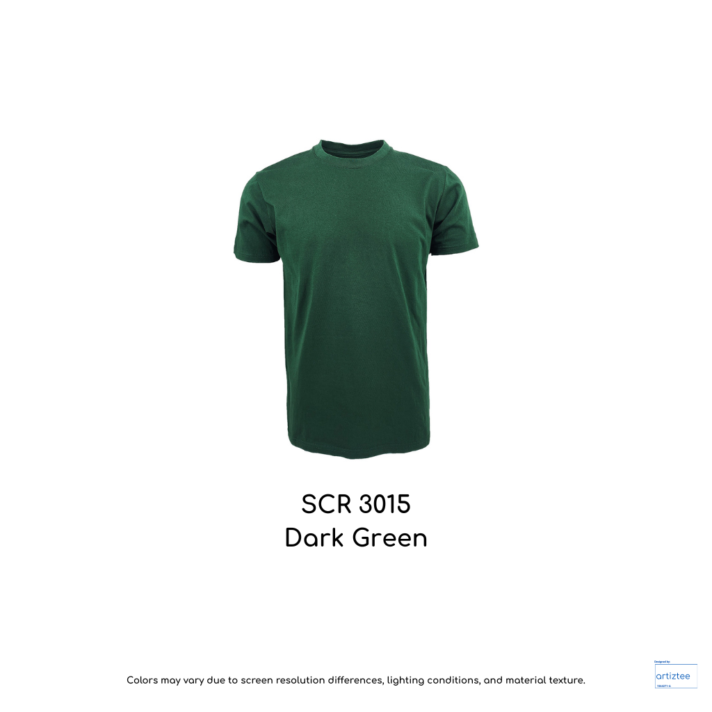 T-Shirt Siro Cotton Unisex - 210gsm | Dark Green | SCR3015 | Artiztee
