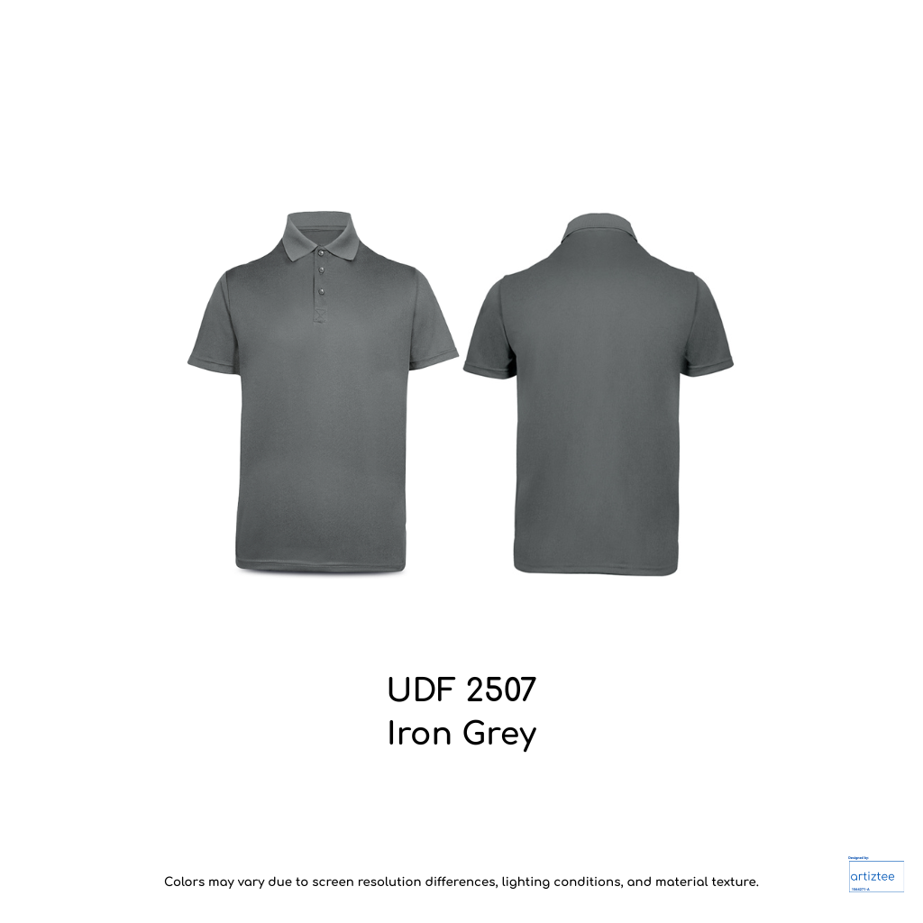 Kid Polo Shirt Quick Dry - Unisex | Iron Grey | UDF2507 | Artiztee