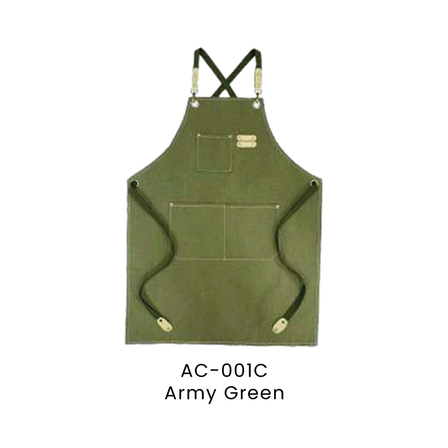 Apron - Canvas | AC-001 | Army Green | AC-001C | Artiztee