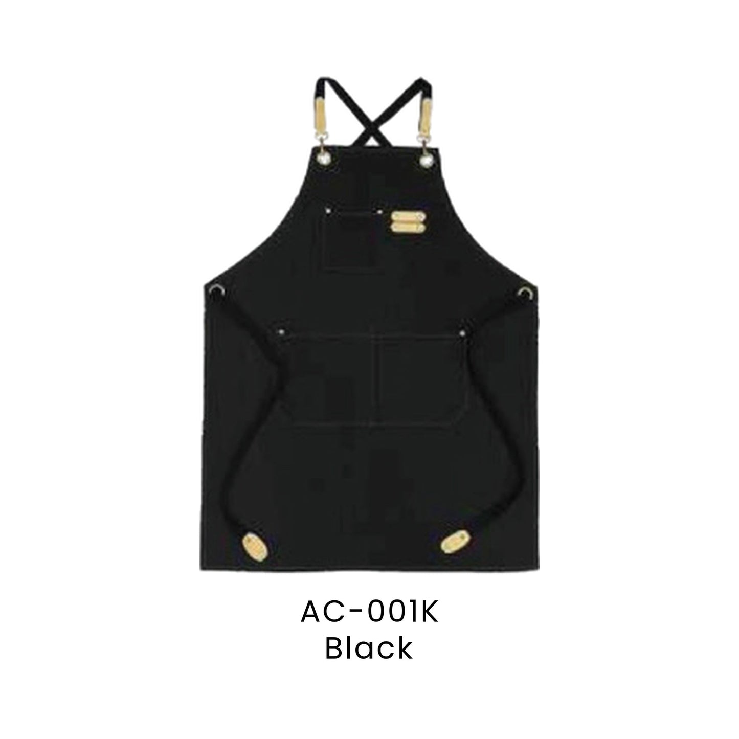 Apron - Canvas | AC-001 | Black | AC-001K | Artiztee