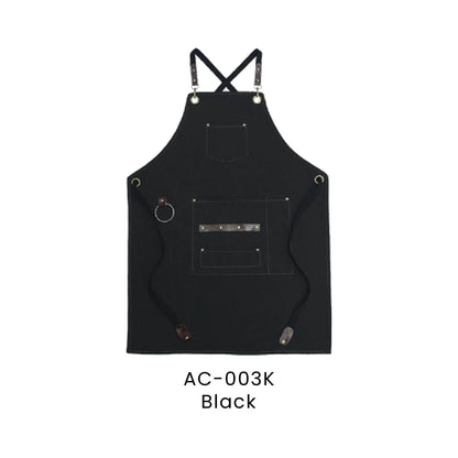Apron - Canvas | AC-003 | Black | AC-003K | Artiztee