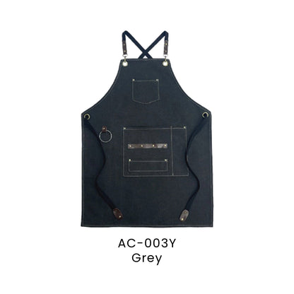 Apron - Canvas | AC-003 | Grey | AC-003Y | Artiztee