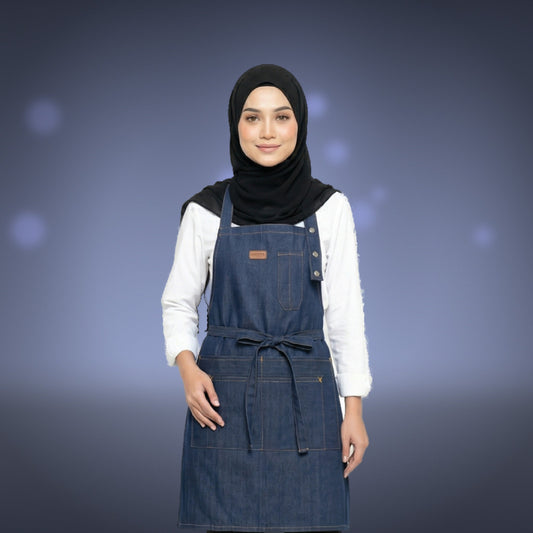 Apron - Denim | AD-002 | Unisex | Model | Artiztee