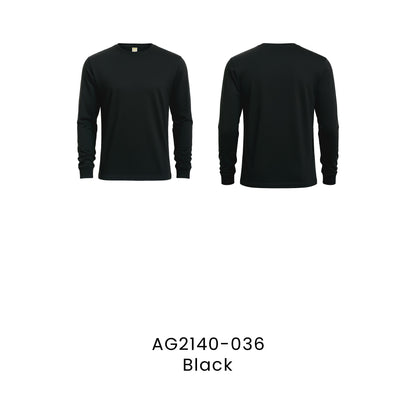 AG2140-036 Black - T-Shirt - Symbolic Siro Cotton Long Sleeve