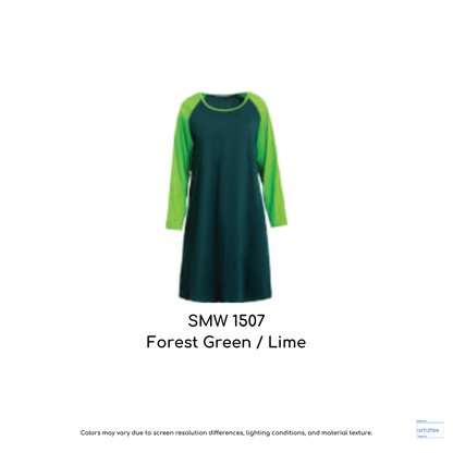 Ammara Muslimah 180gsm SMW1507 Forest Green Lime