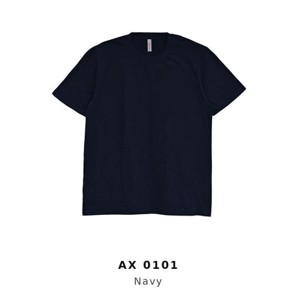 AX0101 Navy CVC t-shirt 170gsm unisex short sleeve – custom logo printing & embroidery Malaysia