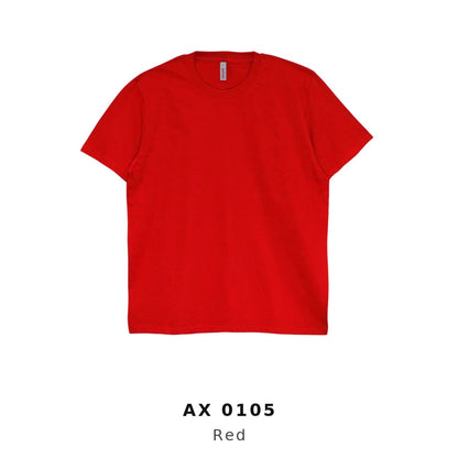 AX0105 Red CVC t-shirt 170gsm unisex short sleeve – custom logo printing & embroidery Malaysia