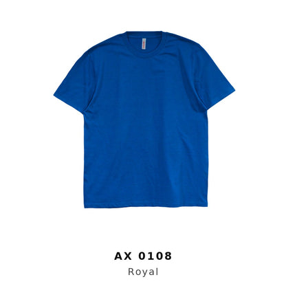 AX0108 Royal CVC t-shirt 170gsm unisex short sleeve – custom logo printing & embroidery Malaysia