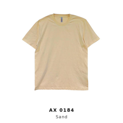 AX0184 Sand CVC t-shirt 170gsm unisex short sleeve – custom logo printing & embroidery Malaysia