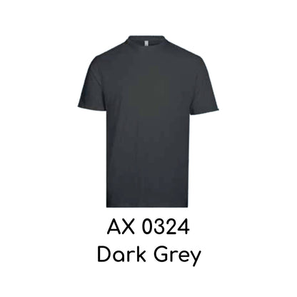 AX 0324 Dark Grey - AX03 unisex polyester cotton-feel t-shirt