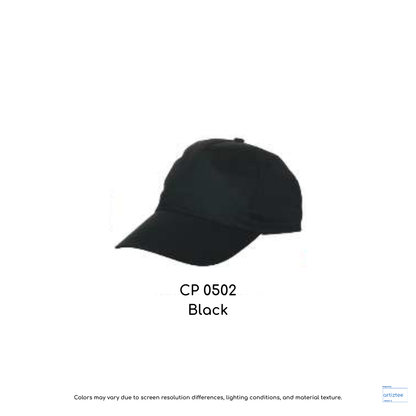 Baseball Cap - Polyester CP05 | Artiztee | CP0502 Black