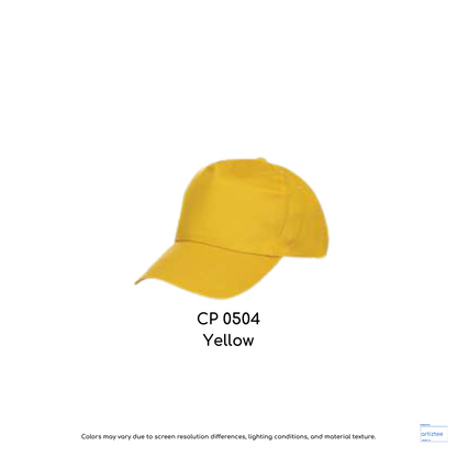 Baseball Cap - Polyester CP05 | Artiztee | CP0504 Yellow