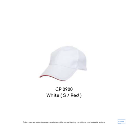 Baseball Cap - Polyester CP09 | Artiztee | CP0900 White