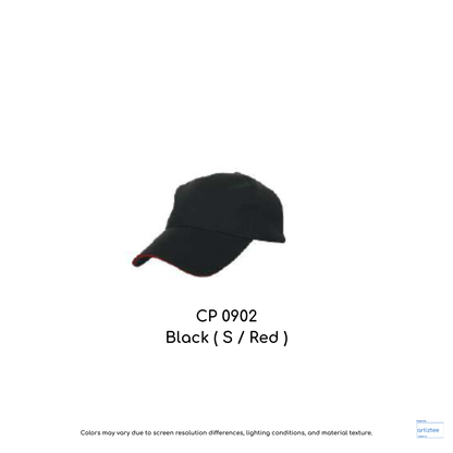 Baseball Cap - Polyester CP09 | Artiztee | CP0902 Black