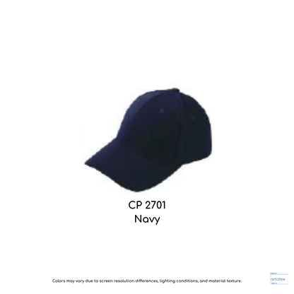 Baseball Cap - Polyester CP27 | Artiztee | CP2701 Navy