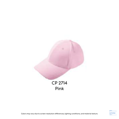 Baseball Cap - Polyester CP27 | Artiztee | CP2714 Pink