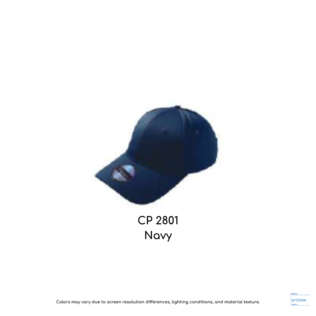 Baseball Cap - Polyester CP28 | Artiztee | CP2801 Navy