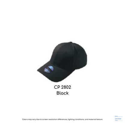 Baseball Cap - Polyester CP28 | Artiztee | CP2802 Black