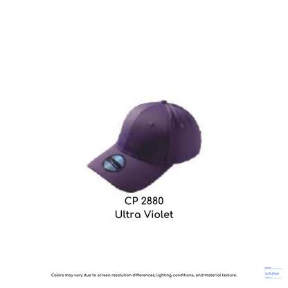 Baseball Cap - Polyester CP28 | Artiztee | CP2880 Ultra Violet