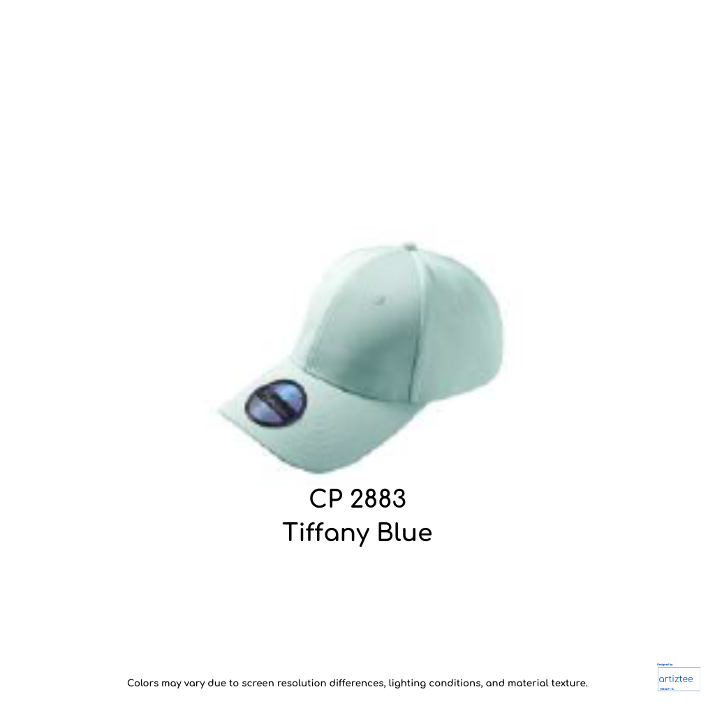 Baseball Cap - Polyester CP28 | Artiztee | CP2883 Tiffany Blue