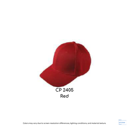 Baseball Cap - Polyester Kids CP24 | Artiztee | CP2405 Red