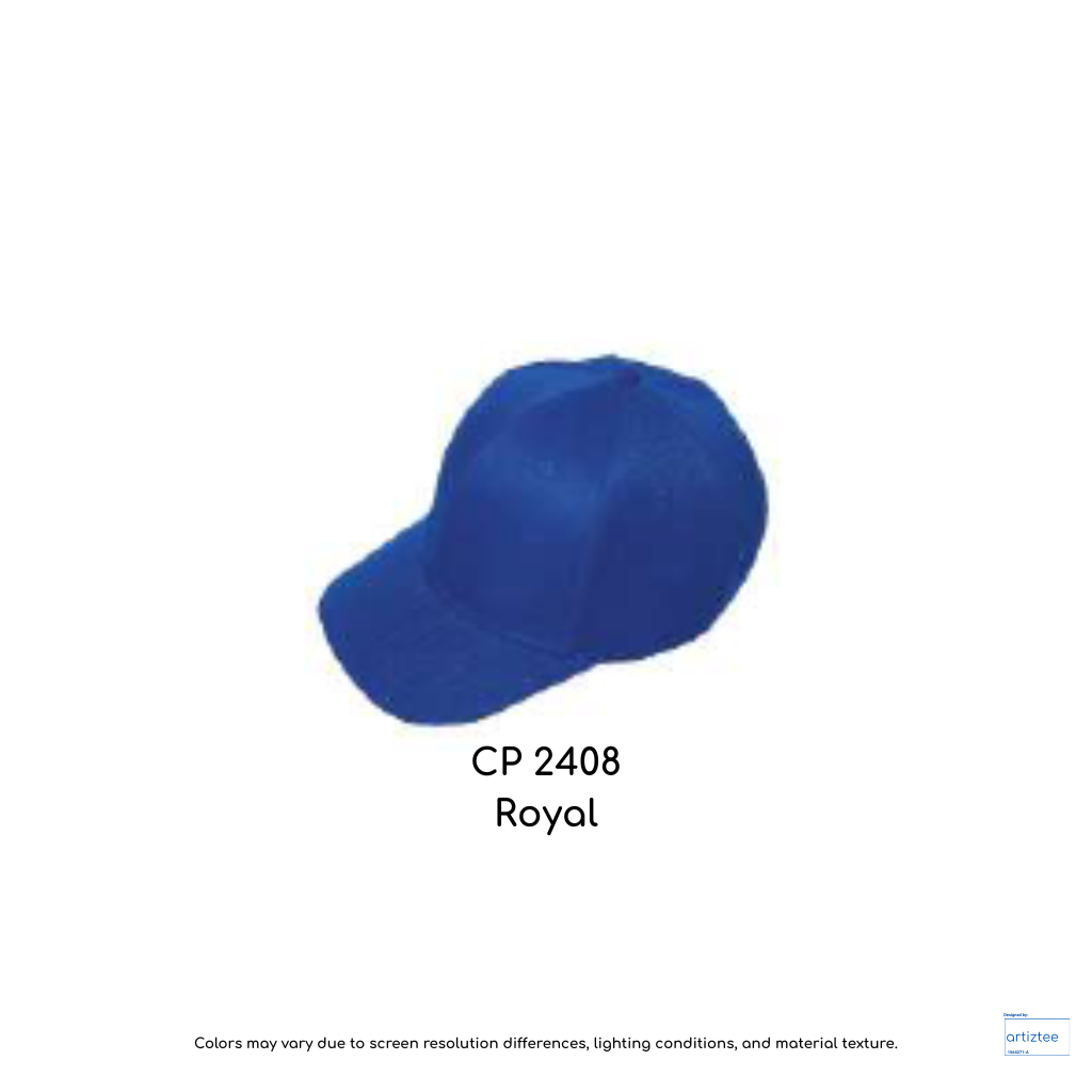 Baseball Cap - Polyester Kids CP24 | Artiztee | CP2408 Royal