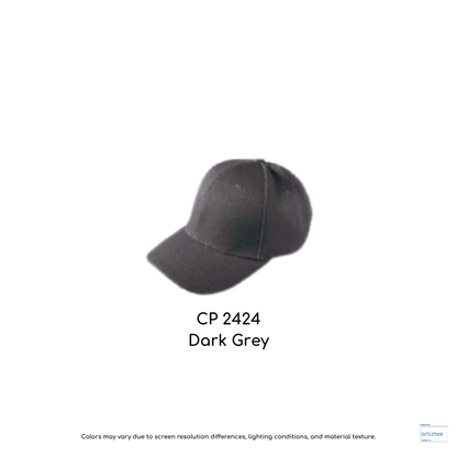 Baseball Cap - Polyester Kids CP24 | Artiztee | CP2424 Dark Grey
