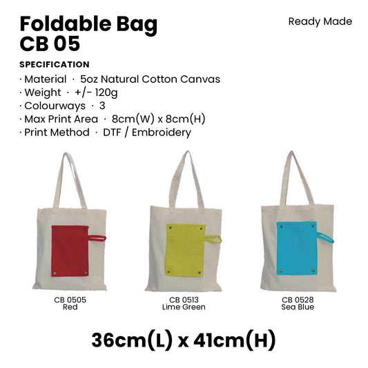 Canvas Bags - 5oz Natural Cotton Foldable Canvas Bags | CB05 | Specification and colour range | Artiztee