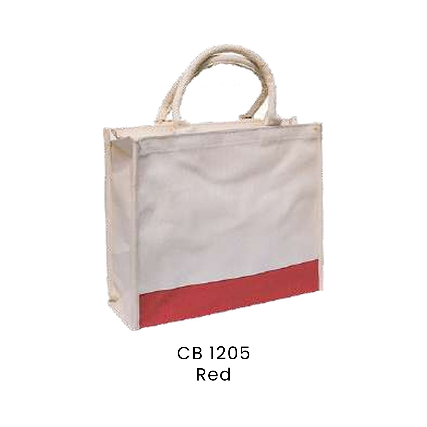 Canvas Bags - Laminated Canvas Bags with Zipper | CB12 | Red | CB1205 | Artiztee