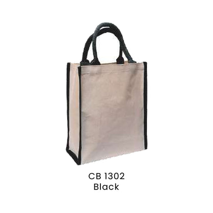 Canvas Bags - Laminated Canvas Bags | CB13 | Black | CB1302 | Artiztee