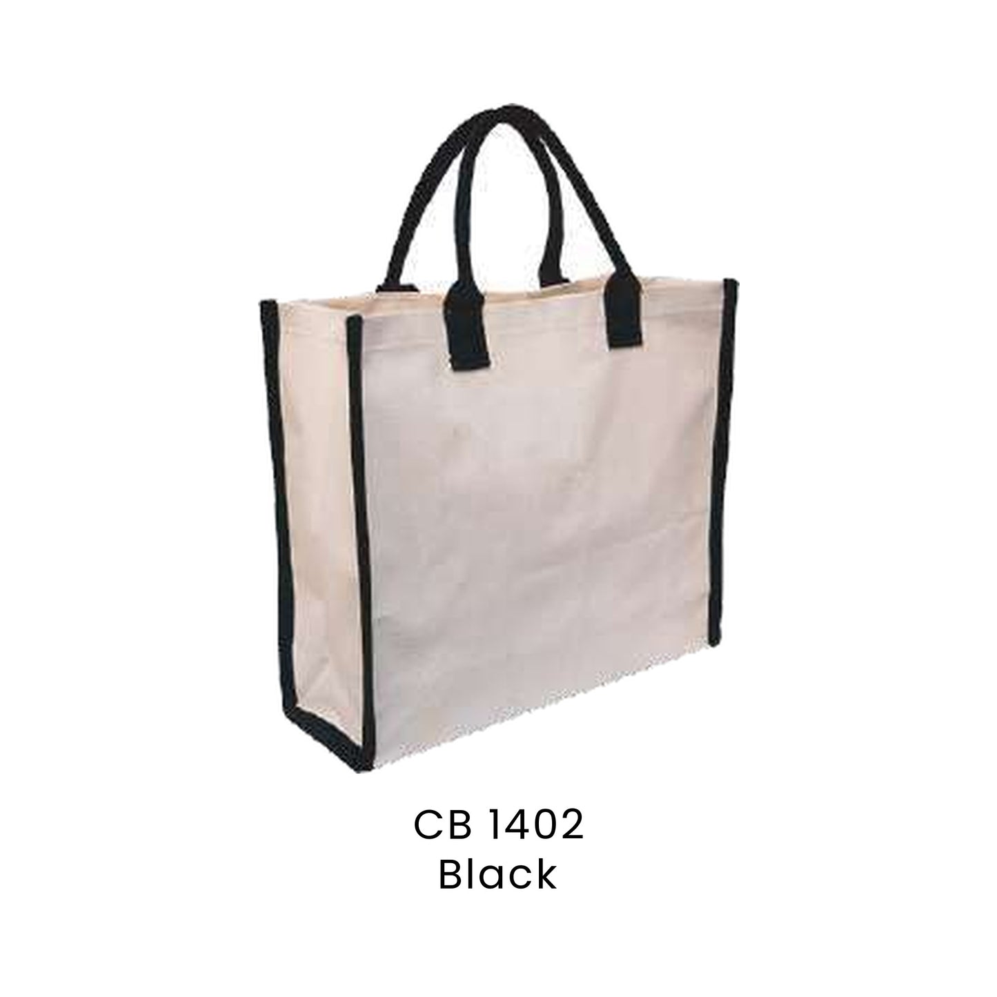 Canvas Bags - 10oz Natural Cotton Canvas Bags | CB14 | Black | CB1402 | Artiztee