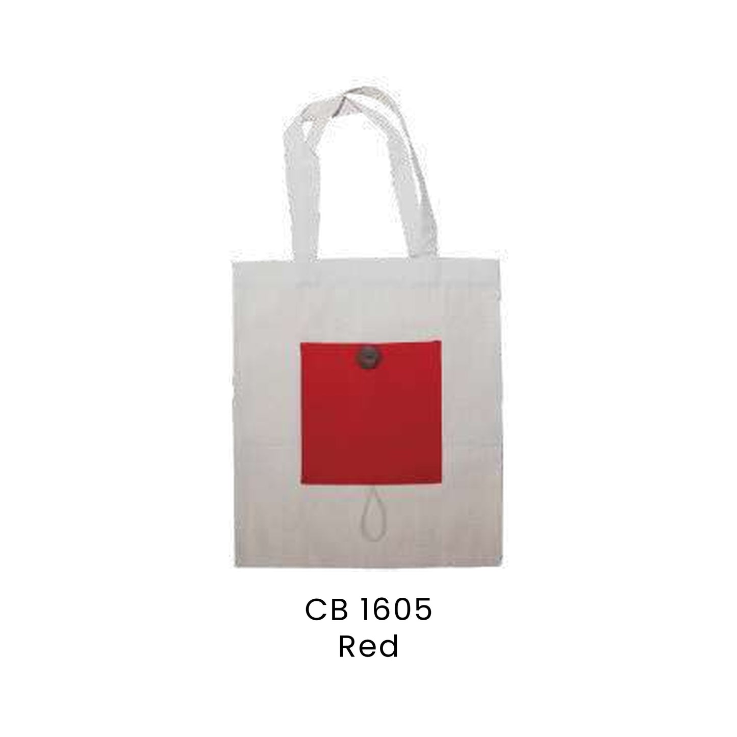 Canvas Bags - 10oz Natural Cotton Foldable Canvas Bags | CB16 | Red | CB1605 | Artiztee